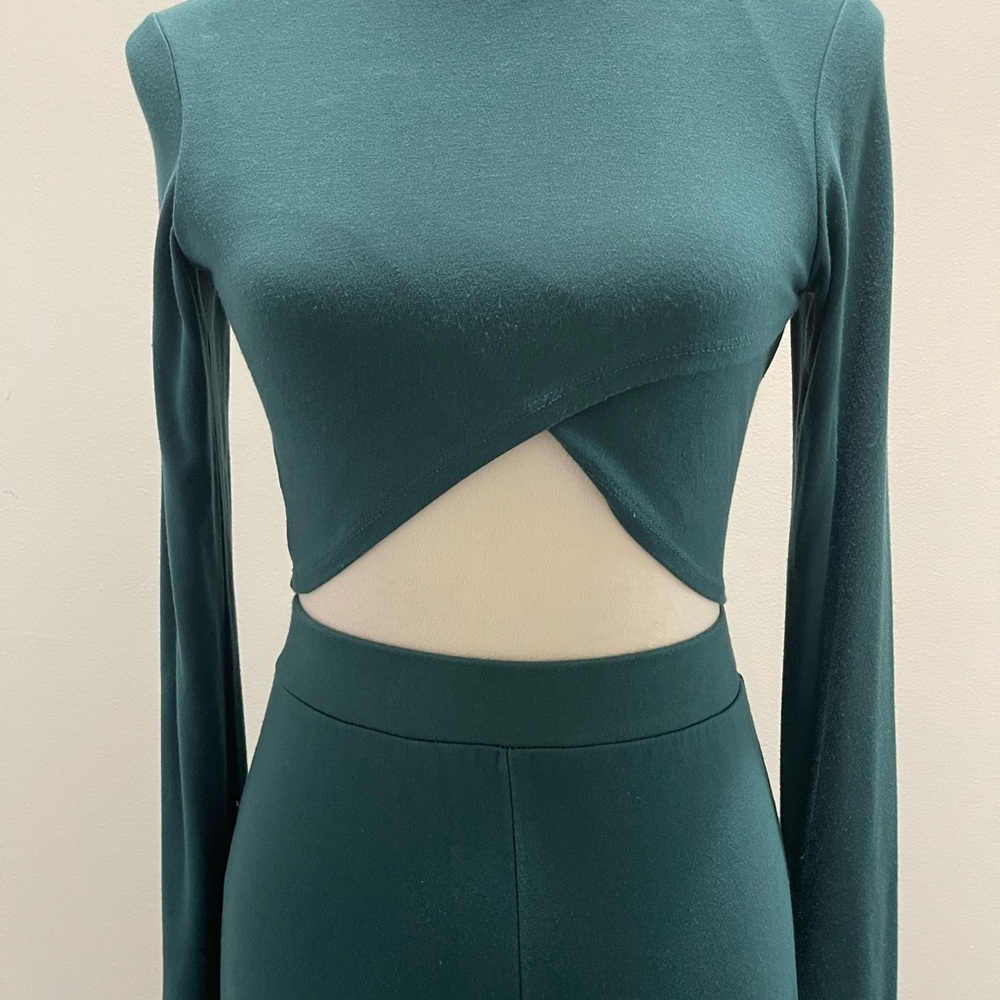 Fashion Nova Green Two Piece Set